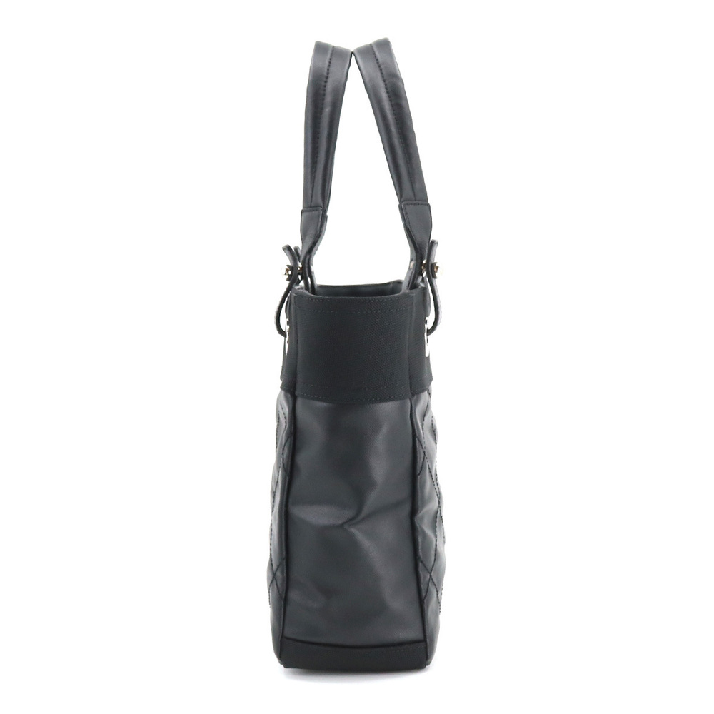 Chanel Paris Biarritz PM Tote Bag Pvc Nylon Leather Black - Picture 3 of 9